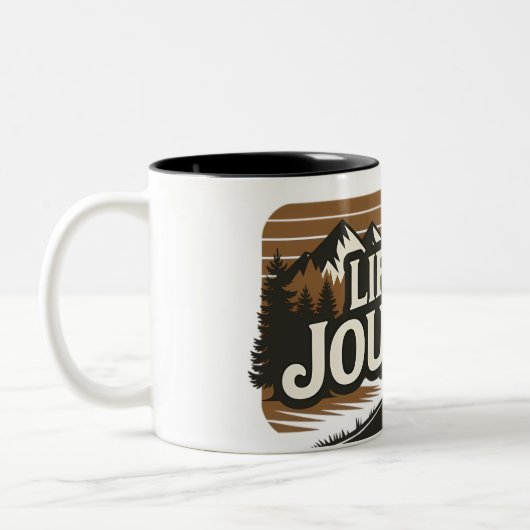 Life is a Journey Camping Adventure Mug (Gauche)