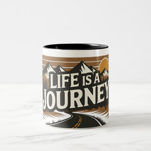 Life is a Journey Camping Adventure Mug (Centre)