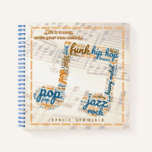 Life Is a Song Musical Note Journal (Devant)