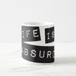 Life is Absurd (Black Tape) Koffiemok