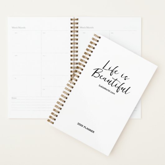 Life is Beautiful Blog Merk Website Planner (Display)
