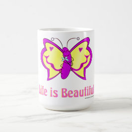 Life Is Beautiful Butterfly Koffiemok