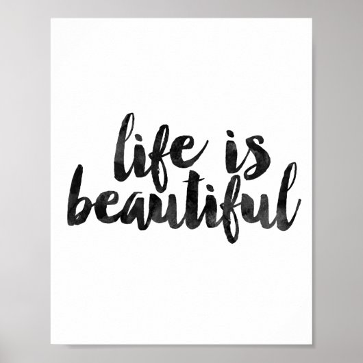 Life is Beautiful Poster (Voorkant)