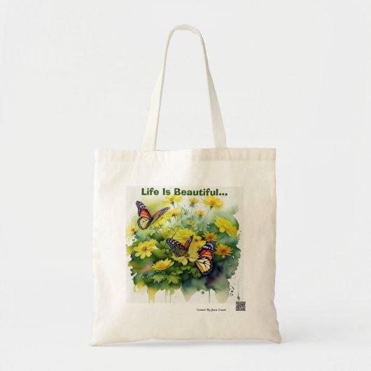 Life is Beautiful Tote Bag (Voorkant)