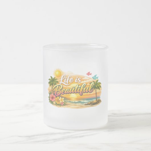 Life is Beautiful Tropical Mug (Centre)
