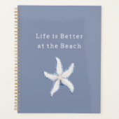 Life is Better Beach Blue White Starfish (Devant)