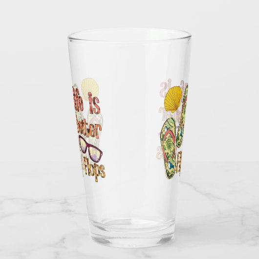 Life is Better in Flip | Summer Vibes Glas (Rechts)