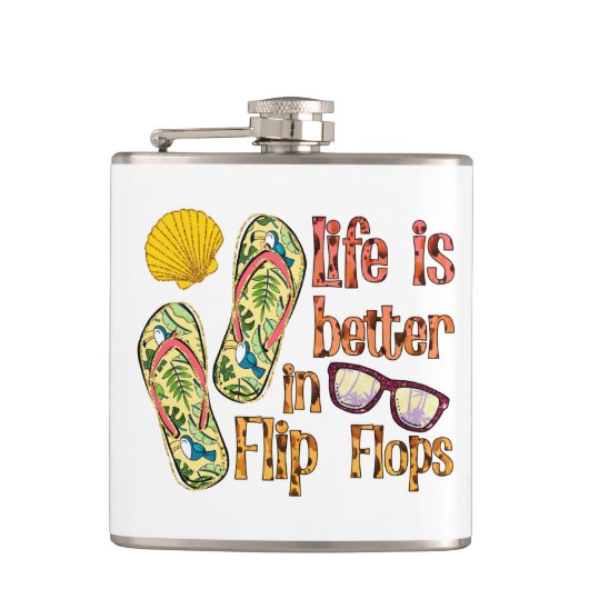 Life is Better in Flip | Summer Vibes Heupfles (Voorkant)