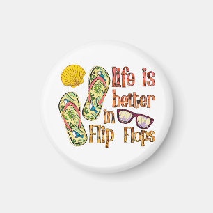 Life is Better in Flip Summer Vibes Magneet