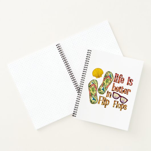 Life is Better in Flip | Summer Vibes Notitieboek (Binnen)