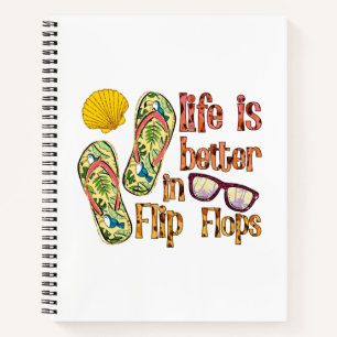 Life is Better in Flip   Summer Vibes Notitieboek