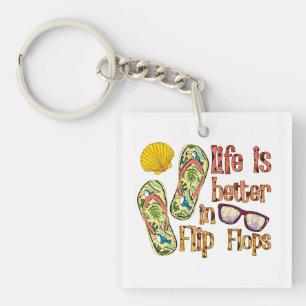 Life is Better in Flip Summer Vibes Sleutelhanger