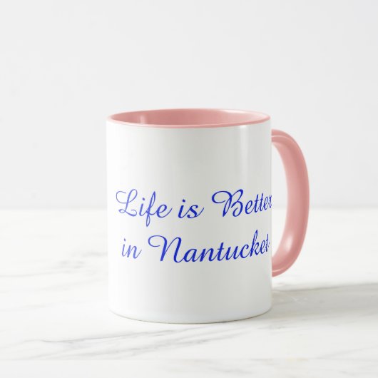 Life is Better in Nantucket Hydrangea Mug Mok (Voorkant rechts)