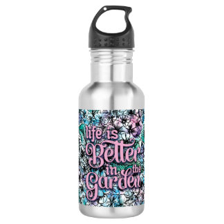 Life is Better in the Garden Water Bottle Waterfles