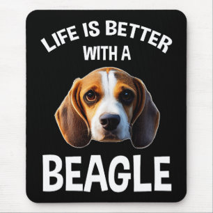 Life is Better With A Beagle Muismat