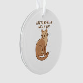 Life Is Better With a Cat – Cute Cat Lover Design (devant)