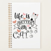 Life is Better With a Cat quote slogan (Devant)