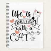 Life is Better With a Cat quote slogan (Devant)
