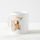 Life Is Better With A Corgi Funny Coffee Mug Corgi (Devant gauche)