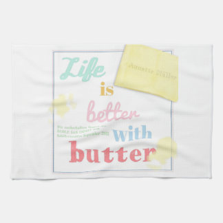 Life is better with butter - Buchcover Theedoek