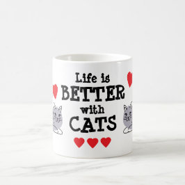 Life is Better with Cats Mug | We Are All Mugs Koffiemok