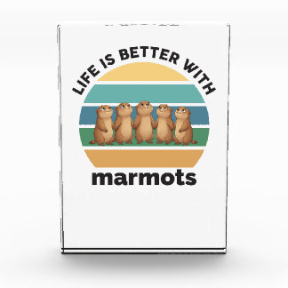 Life is better with marmots fotoblokken