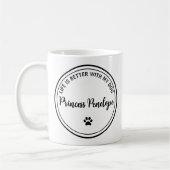 Life Is Better With My Dog Personalized Mug (Gauche)