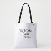Life Is Better With Paws – Dog Lover Tote Bag (Voorkant)