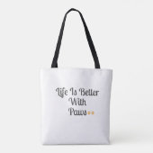 Life Is Better With Paws – Dog Lover Tote Bag (Dos)