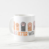 Life is Better with Paws Koffiemok (Voorkant links)