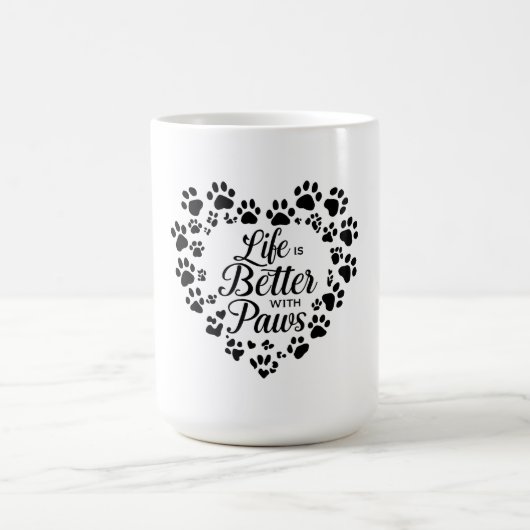 Life Is Better with Paws Mug (Centre)