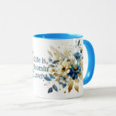 Life is Bloomin Lovely Voeg je eigen offerte toe Mok (Voorkant rechts)