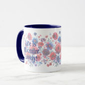 Life is Bloomin Lovely Voeg je eigen offerte toe Mok (Voorkant links)