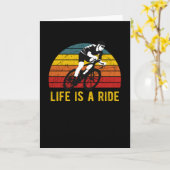 Life is een fietser  fietsen kaart (Gele Bloem)