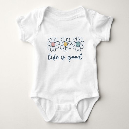 Life is Good Daisy Flower Romper (Voorkant)