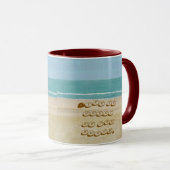 Life is great at the beach, beach mugs (Devant droit)