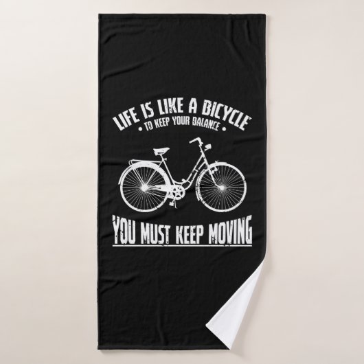 Life is like a Bicycle Badhanddoek (Badhanddoek)