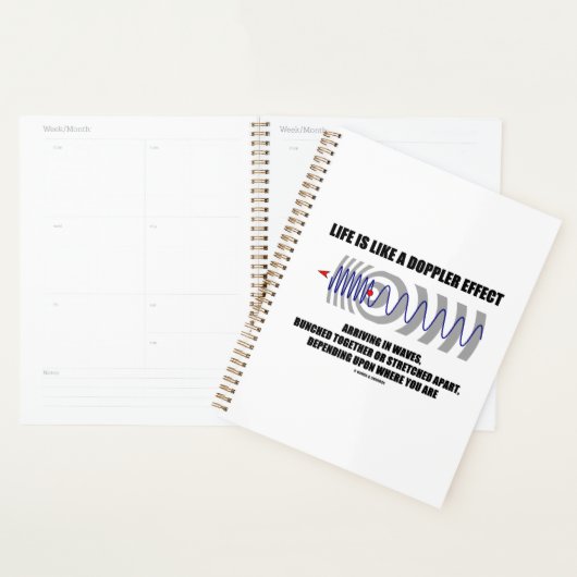 Life Is Like A Doppler Effect Waves Physics Humour (Devant avec enveloppe)