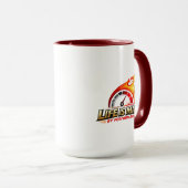 Life Is Made By Performance Flame Speedometer Mug (Devant droit)