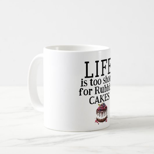 LIFE Is Too Short Coffee Mug (Devant gauche)