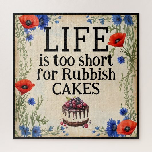 LIFE Is Too Short Jigsaw Puzzle Legpuzzel (Verticaal)