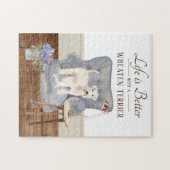 Life Is With A WHEATEN TERRIER Jigsaw Puzzle (Horizontal)