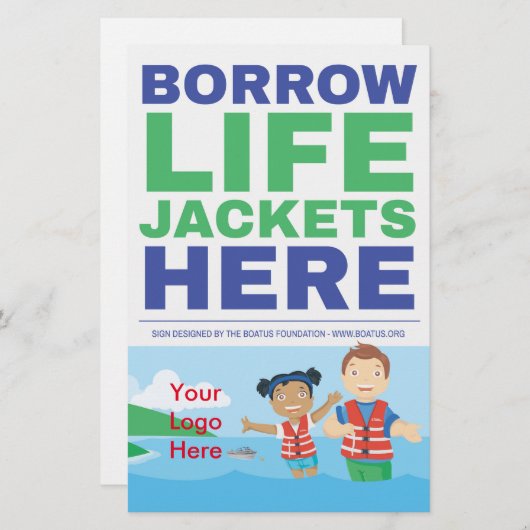 Life Jacket Loaner Program Flyer (Voorkant / Achterkant)