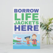 Life Jacket Loaner Program Flyer (Staand voorkant)