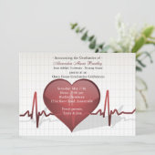 Life Line Medical Afstuderen Uitnodiging (Staand voorkant)