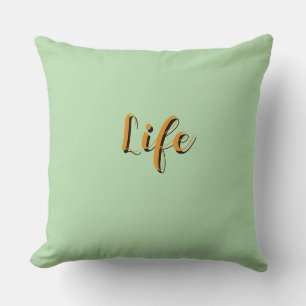 Life Logo Lt Groen Kussen
