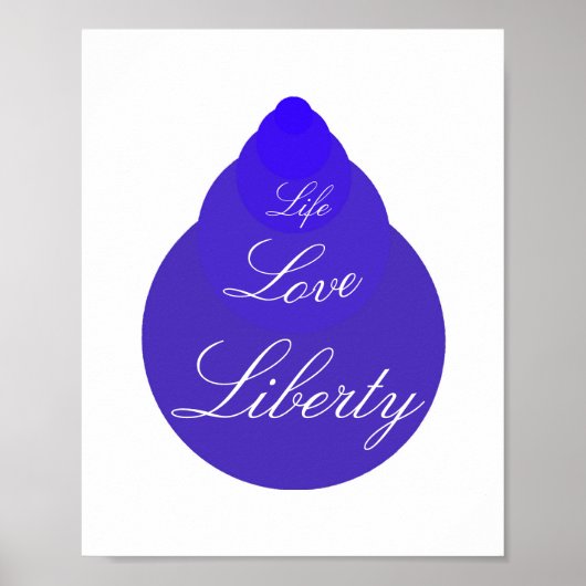 Life Love Liberty Poster (Voorkant)