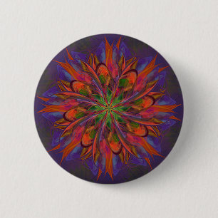Life Mandala Ronde Button 5,7 Cm