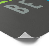 LIFE MANTRA positieve coole typografie heldere kle Poster (Hoek)