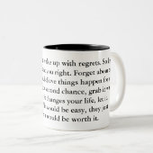 LIFE-Mok Tweekleurige Koffiemok (Voorkant rechts)